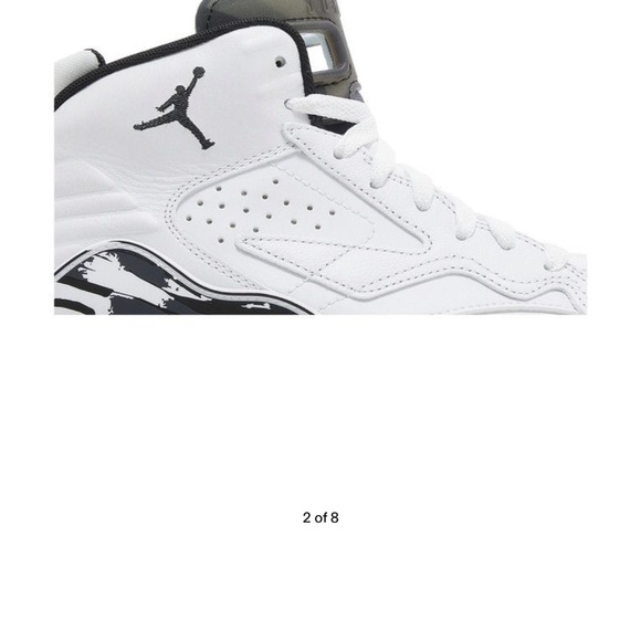 Jordan MVP White and Black Sneakers Size 9.5 - Picture 14 of 16